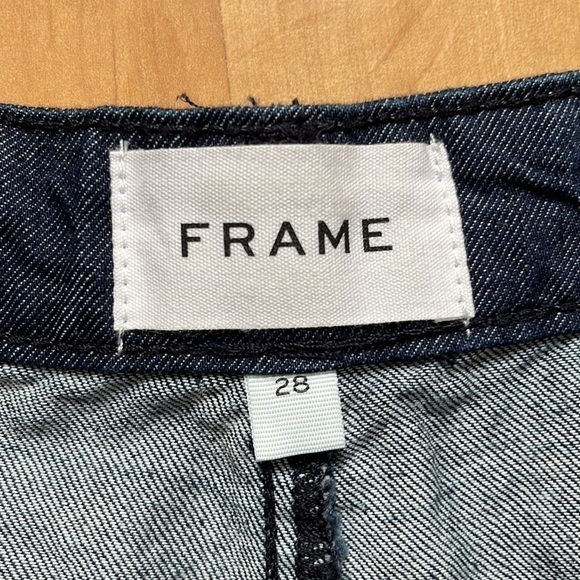 NWOT Frame Pleat Wide Leg Denim Chino in color Rinse, size 28 - Picture 5 of 7